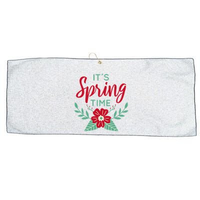 It's Spring Time Flower Large Microfiber Waffle Golf Towel