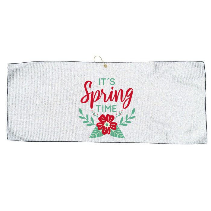 It's Spring Time Flower Large Microfiber Waffle Golf Towel