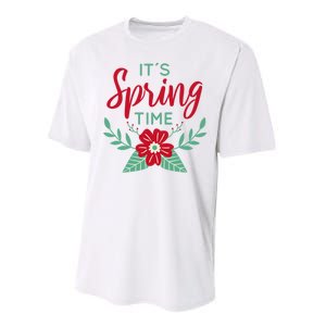 It's Spring Time Flower Performance Sprint T-Shirt