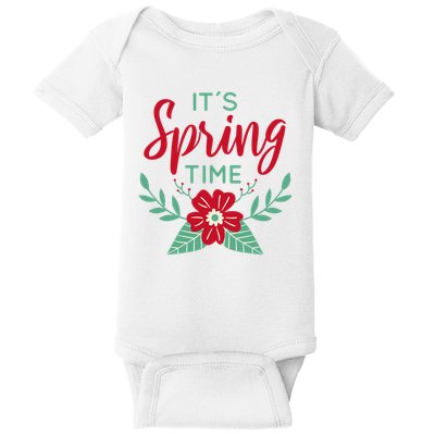 It's Spring Time Flower Baby Bodysuit