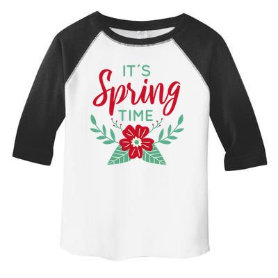 It's Spring Time Flower Toddler Fine Jersey T-Shirt