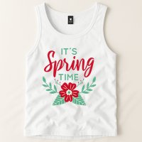 It's Spring Time Flower Tank Top