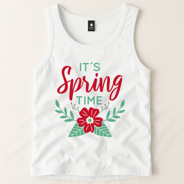 It's Spring Time Flower Tank Top