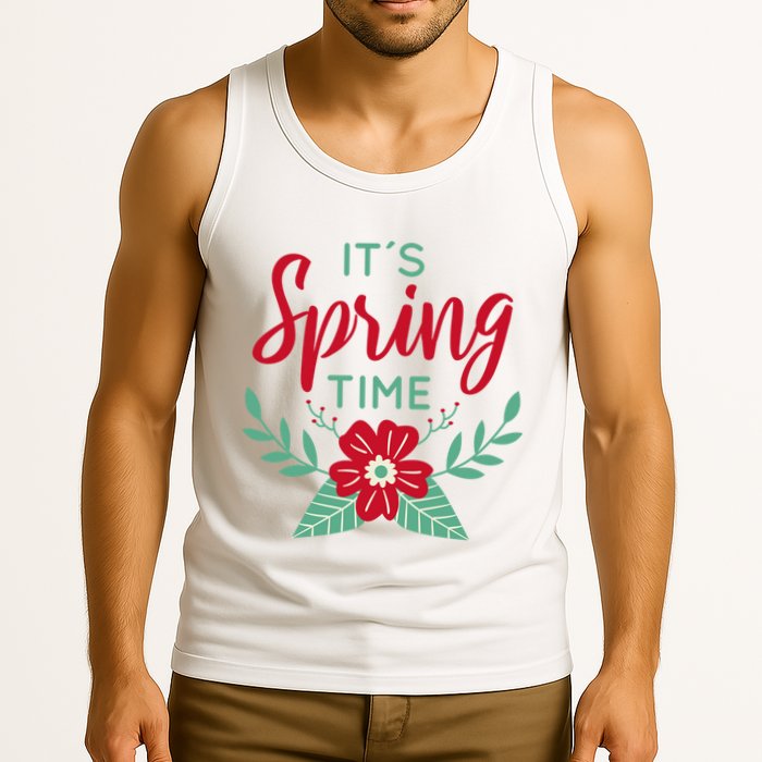 It's Spring Time Flower Tank Top
