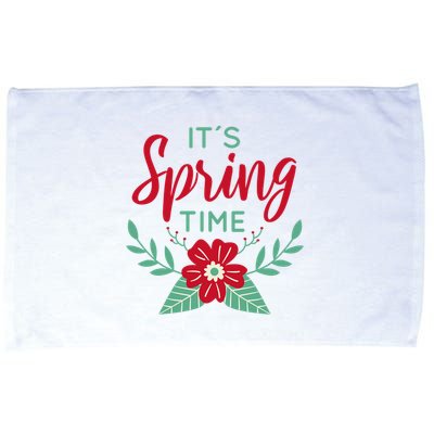 It's Spring Time Flower Microfiber Hand Towel