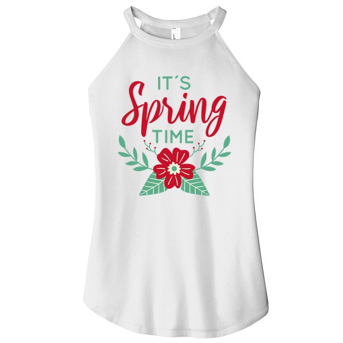 It's Spring Time Flower Women's Perfect Tri Rocker Tank