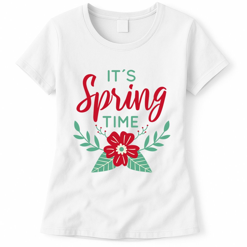 It's Spring Time Flower Womens T-Shirt