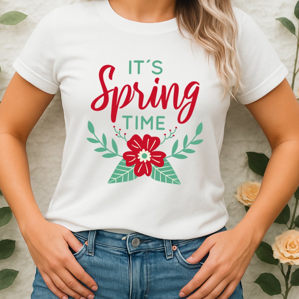 It's Spring Time Flower Womens T-Shirt