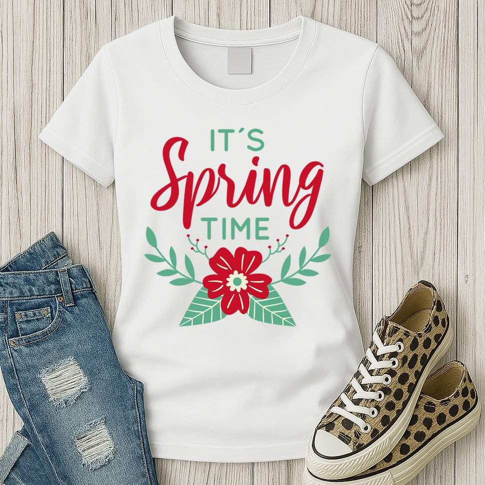 It's Spring Time Flower Womens T-Shirt
