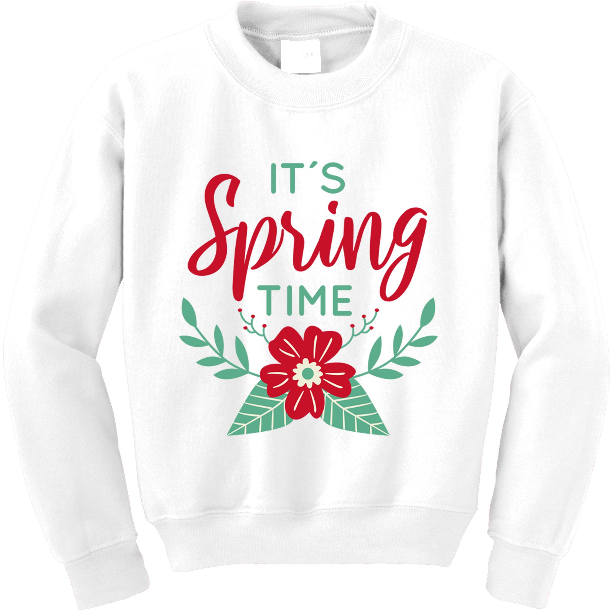 It's Spring Time Flower Kids Sweatshirt