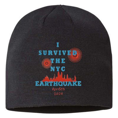 I Survived The Nyc Earthquake Sustainable Beanie