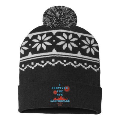 I Survived The Nyc Earthquake USA-Made Snowflake Beanie