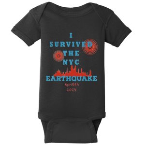 I Survived The Nyc Earthquake Baby Bodysuit