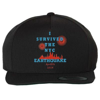 I Survived The Nyc Earthquake Wool Snapback Cap