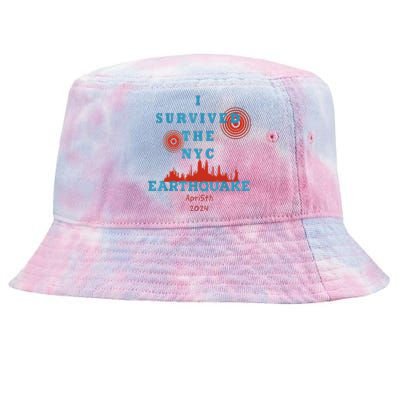 I Survived The Nyc Earthquake Tie-Dyed Bucket Hat