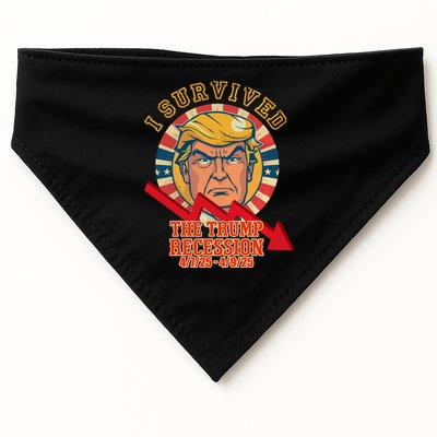 I Survived The Trump Recession USA-Made Doggie Bandana