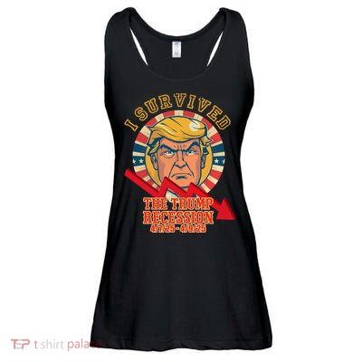 I Survived The Trump Recession Ladies Essential Flowy Tank