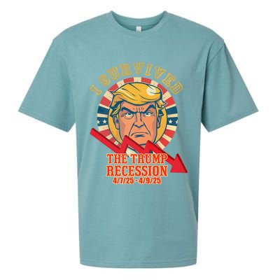 I Survived The Trump Recession Sueded Cloud Jersey T-Shirt
