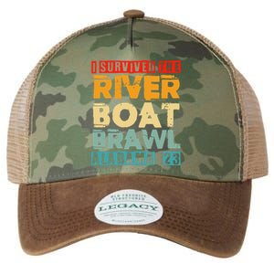 I Survived The Riverboat Brawl Alabama Funny Montgomery AL Legacy Tie Dye Trucker Hat