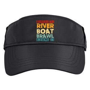 I Survived The Riverboat Brawl Alabama Funny Montgomery AL Adult Drive Performance Visor