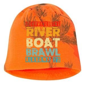 I Survived The Riverboat Brawl Alabama Funny Montgomery AL Kati - Camo Knit Beanie