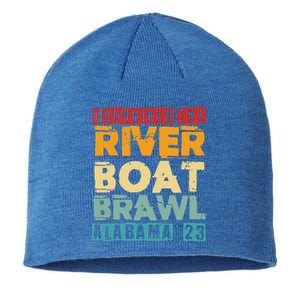 I Survived The Riverboat Brawl Alabama Funny Montgomery AL Sustainable Beanie