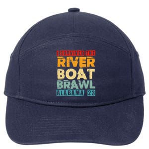 I Survived The Riverboat Brawl Alabama Funny Montgomery AL 7-Panel Snapback Hat