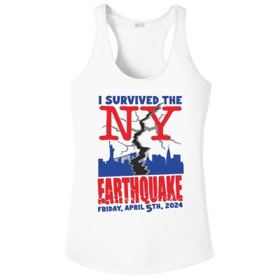 I Survived The Nyc Earthquake 2024 Ladies PosiCharge Competitor Racerback Tank