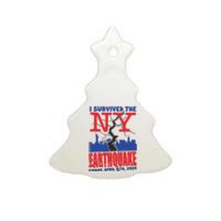 I Survived The Nyc Earthquake 2024 Ceramic Tree Ornament