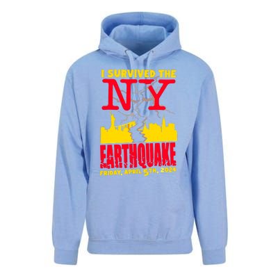 I Survived The Nyc Earthquake 2024 Unisex Surf Hoodie