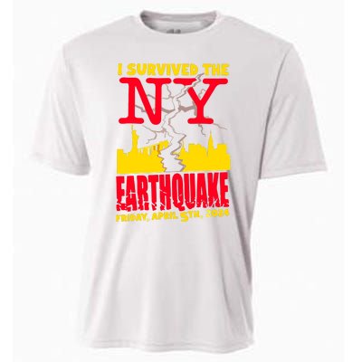 I Survived The Nyc Earthquake 2024 Cooling Performance Crew T-Shirt