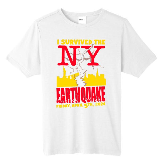 I Survived The Nyc Earthquake 2024 Tall Fusion ChromaSoft Performance T-Shirt