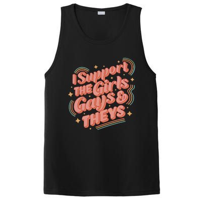 I Support The Girl Gays And Theys Lgbt PosiCharge Competitor Tank