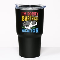 IM Sorry The Nice Bartender Is On Vacation Funny Bartending Tumbler