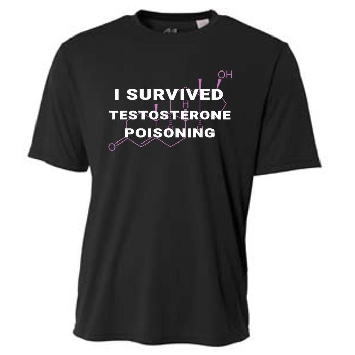 I Survived Testosterone Poisoning Cooling Performance Crew T-Shirt