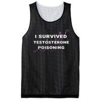 I Survived Testosterone Poisoning Mesh Reversible Basketball Jersey Tank