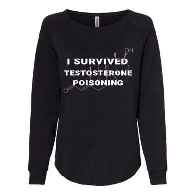 I Survived Testosterone Poisoning Womens California Wash Sweatshirt