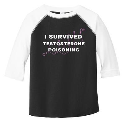 I Survived Testosterone Poisoning Toddler Fine Jersey T-Shirt