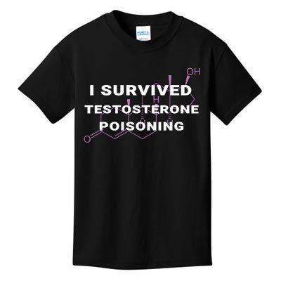 I Survived Testosterone Poisoning Kids T-Shirt