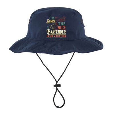 IM Sorry The Nice Bartender Is On Vacation Funny Legacy Cool Fit Booney Bucket Hat