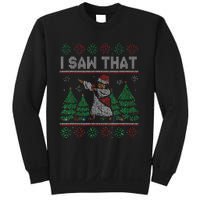 I Saw That Jesus Love Christ Funny Ugly Christmas Jesus Sweatshirt