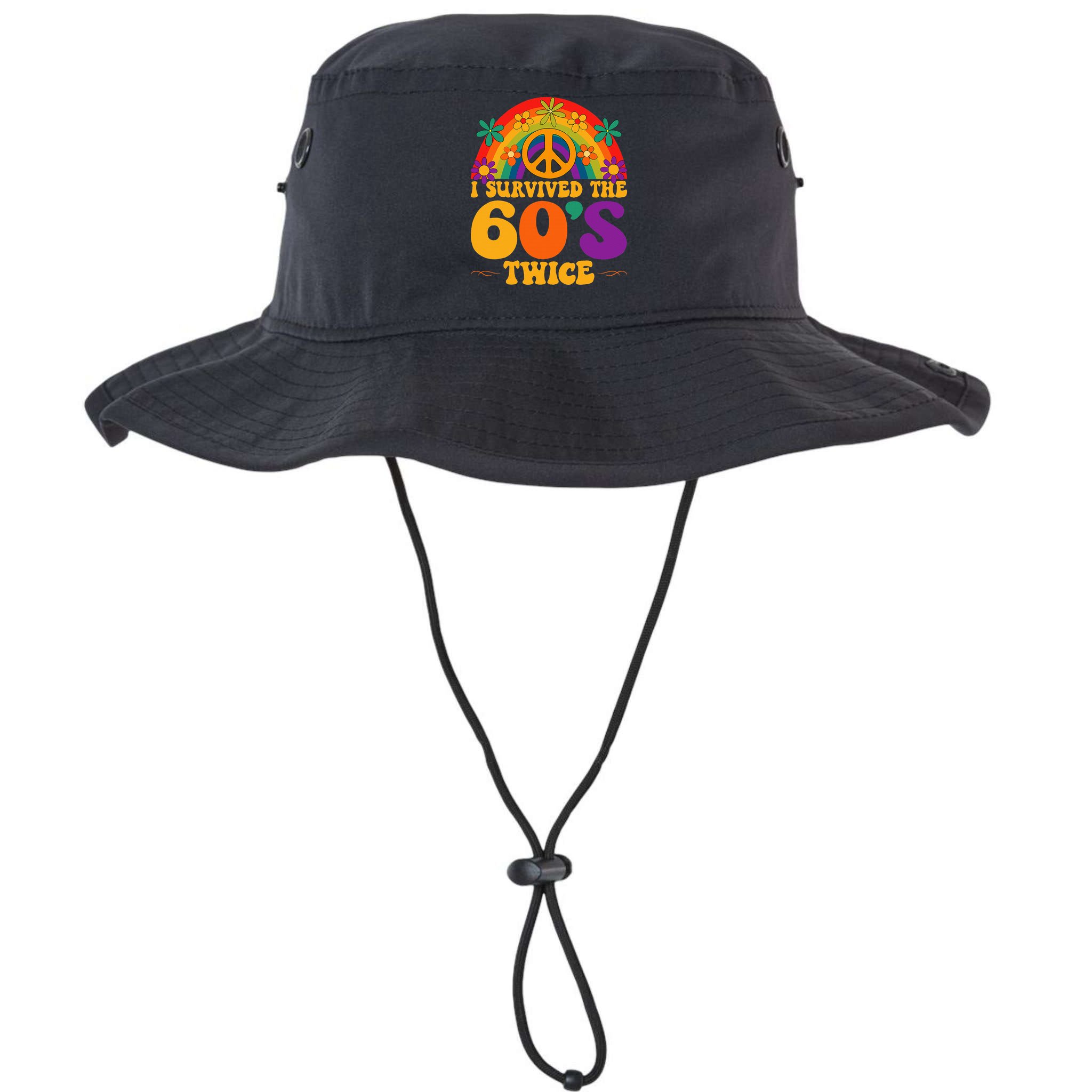 I Survived The 60s Twice Sixties 70th 70s Year Old Birthday Bucket Hat