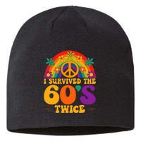 I Survived The 60s Twice Sixties 70th 70s Year Old Birthday Sustainable Beanie