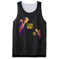 I Saw That Jesus Meme Barron And IM Telling Dad Trump Mesh Reversible Basketball Jersey Tank