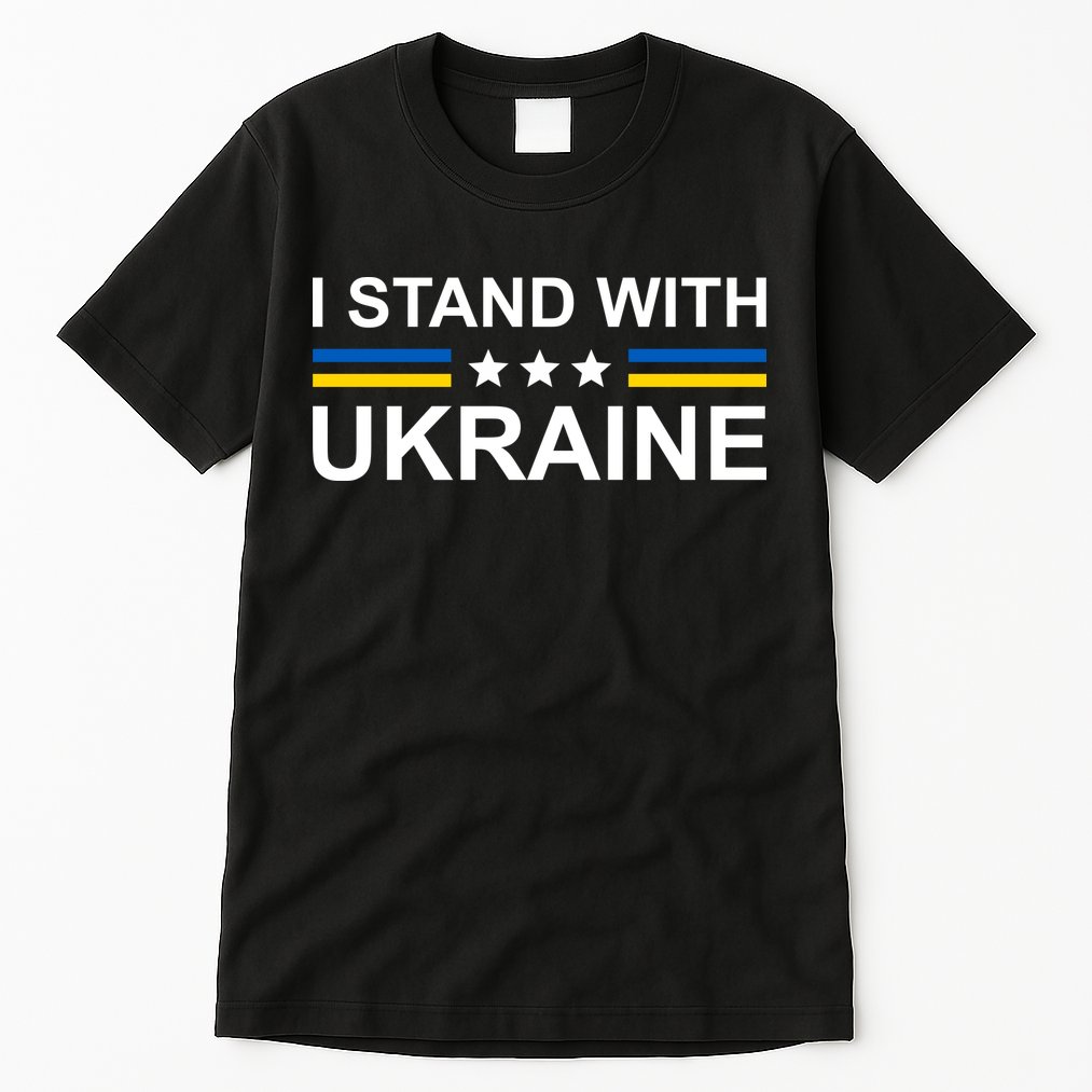 I Stand Ukraine Star Tall T-Shirt