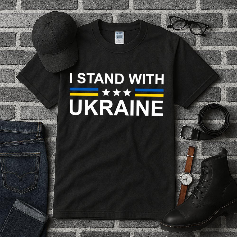 I Stand Ukraine Star Tall T-Shirt