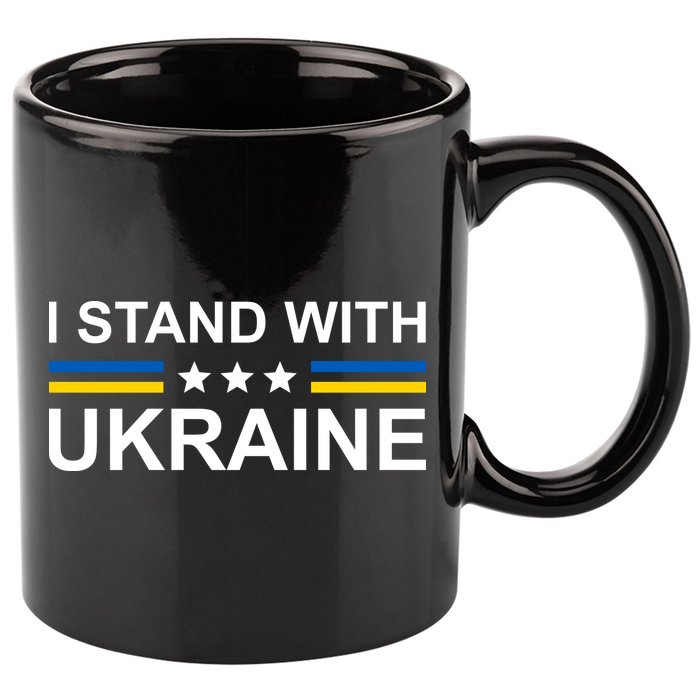 I Stand Ukraine Star 11oz C Handle Ceramic Mug