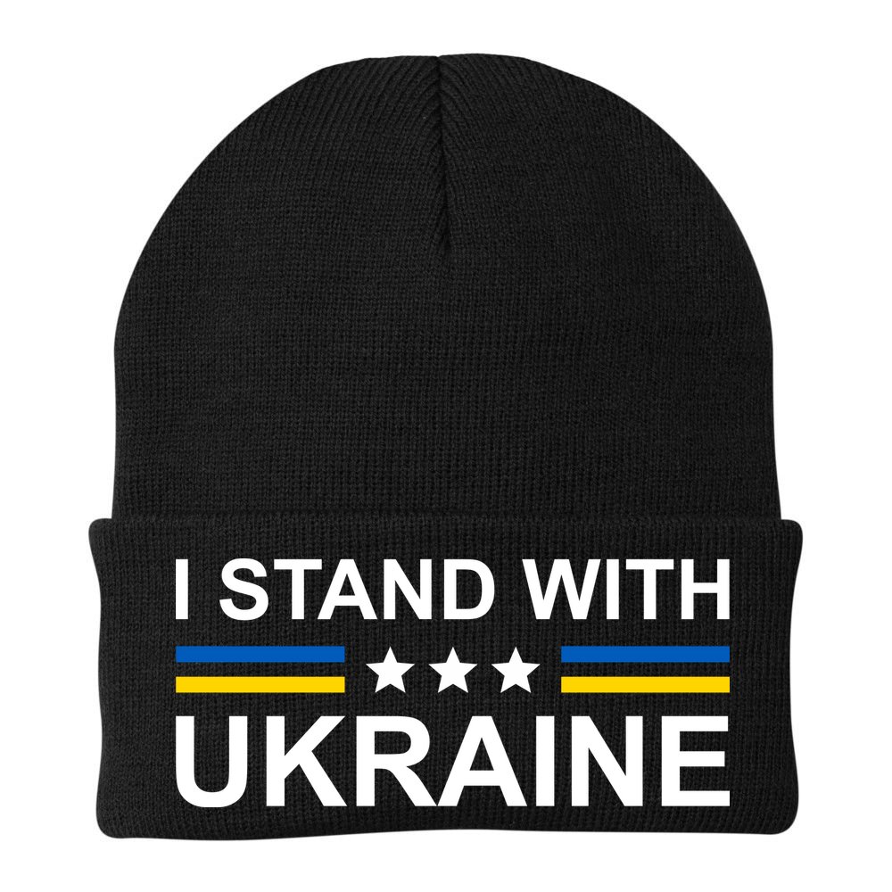 I Stand Ukraine Star Beanie