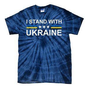 I Stand Ukraine Star Tie-Dye T-Shirt