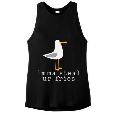 Imma Steal Ur Fries Ladies PosiCharge Tri-Blend Wicking Tank